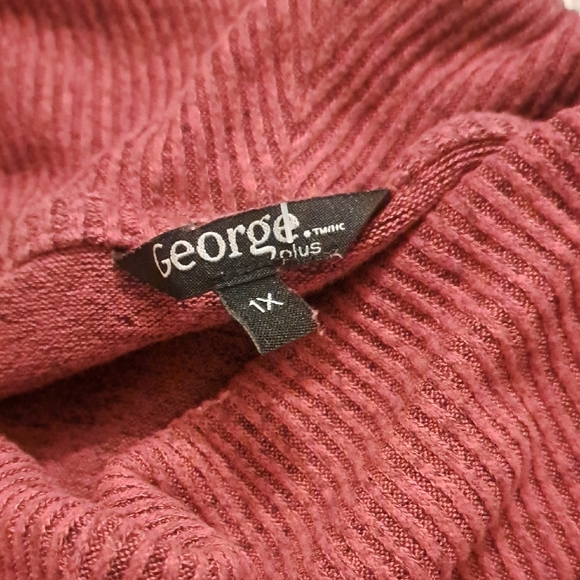 George Plus Ribbed Red Sweater - Picture 2 of 4